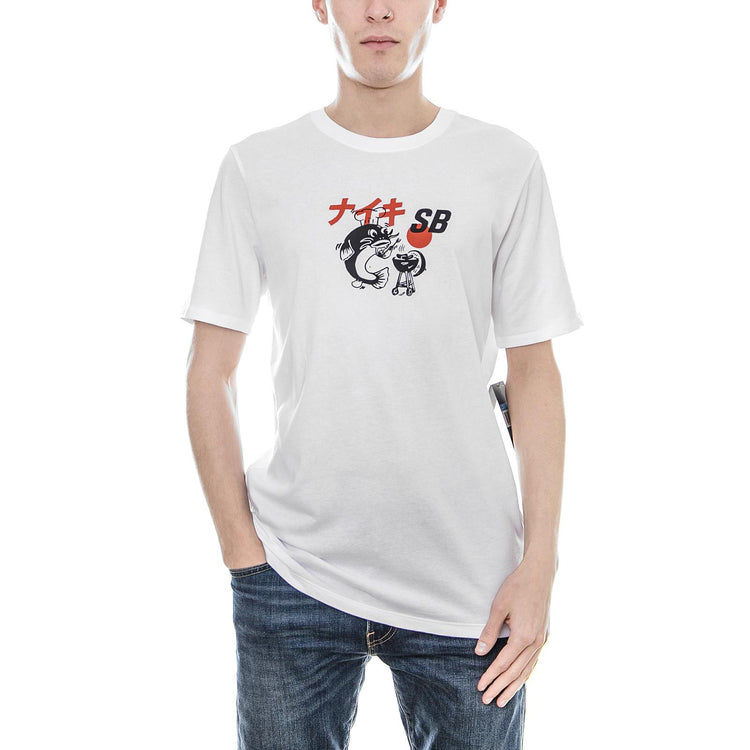 M NK SB DRY TEE BBQ FISH WHITE 912184-100  NIKE 
