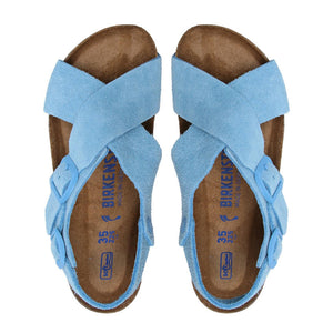W' Tulum SFB Sky Blue Suede Leather - Sandali Donna Blu 1024098  BIRKENSTOCK 