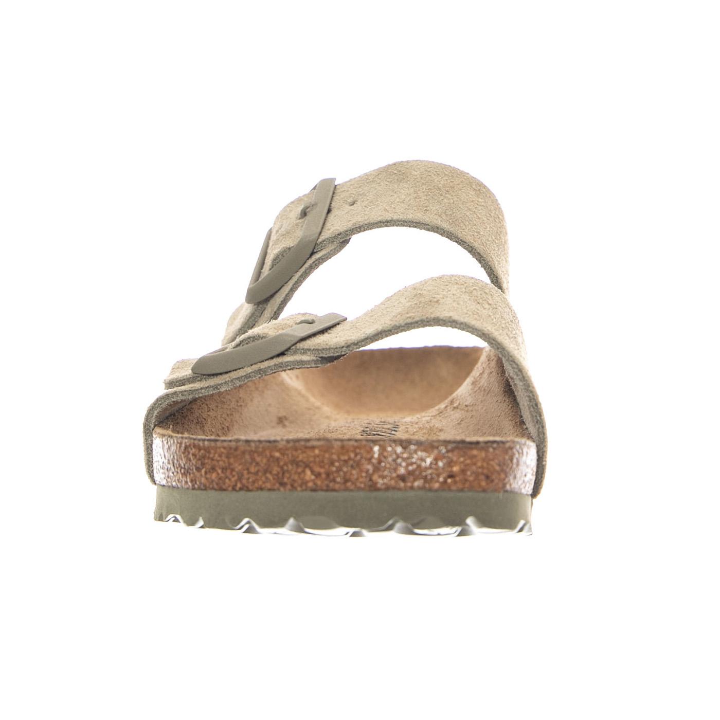 Arizona Faded Suede Leather Narrow Fit Khaki - Sandali Uomo / Donna Beige 1032061 KHI BIRKENSTOCK 