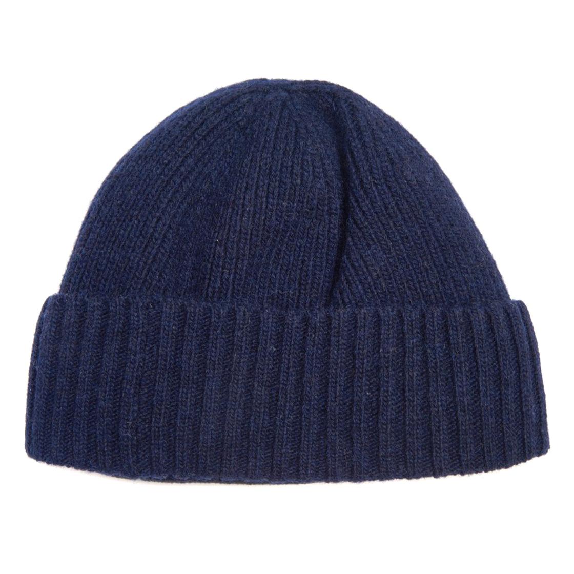 Carlton Beanie Navy - Cappellino a Cuffia Blu Scuro FW22-MHA0449-NY31 . BARBOUR 