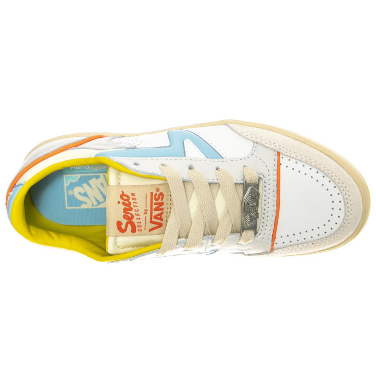 M' UA Lowland CC JMP Serio Collection Multi Sky Blue / Yellow - Scarpe Stringate Profilo Basso Uomo Bianche / Multicolore VN0A5KYF1RC1  VANS 