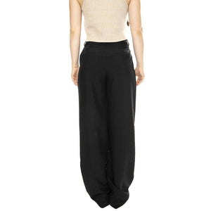 Pantalón fluido de traje negro Black Trousers - Pantaloni Donna Neri 41W/11224  WILD PONY 