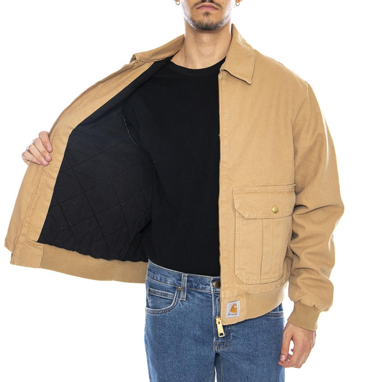 Stanton Jacket Dusty H Brown - Giacca Uomo Marrone I035617.07E06 . CARHARTT WIP 