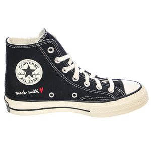 Chuck 70 - Scarpe Stringate Profilo Alto Uomo Nere / Black / Egret / Black US 6 171118C-374  CONVERSE 