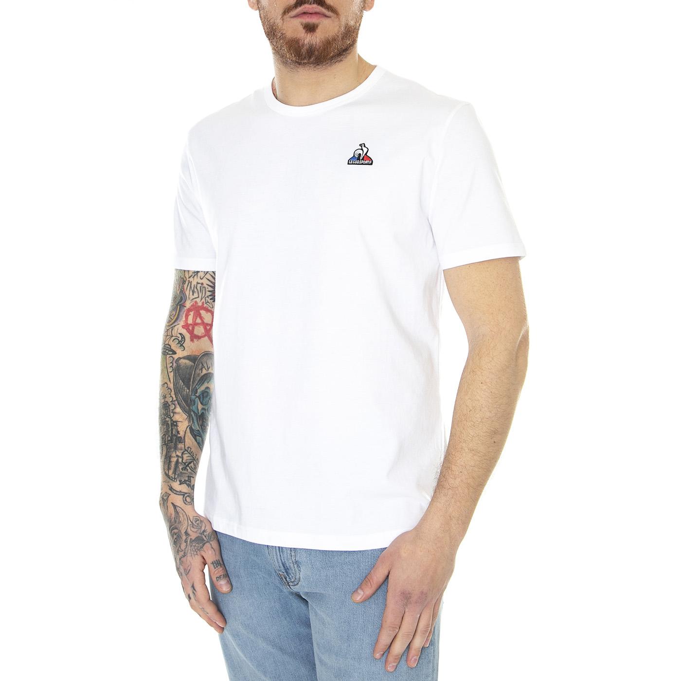 Essential Tee White - Maglietta Girocollo Uomo Bianca 2120202  LE COQ SPORTIF 