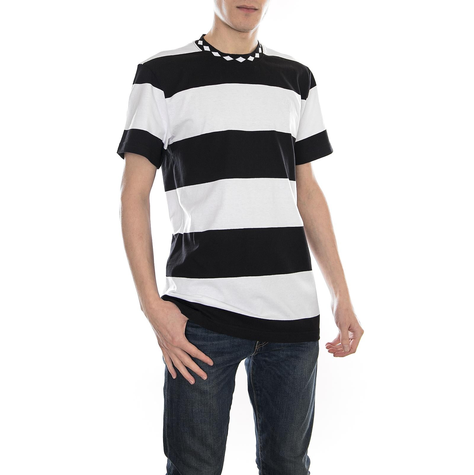 ACE STRIPE SHIRT BLACK KN00055-BLACK  HUF 