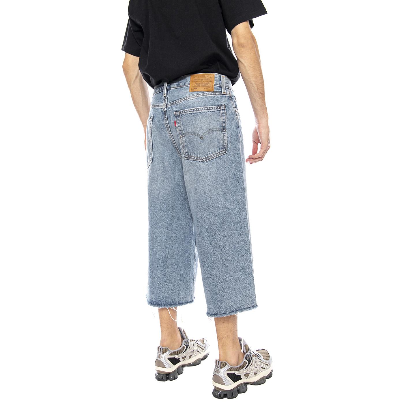 478 Baggy Capri Mellow Mornings Med Indigo - Pantaloni Denim Jeans Uomo Blu 004A8-0001  LEVIS 