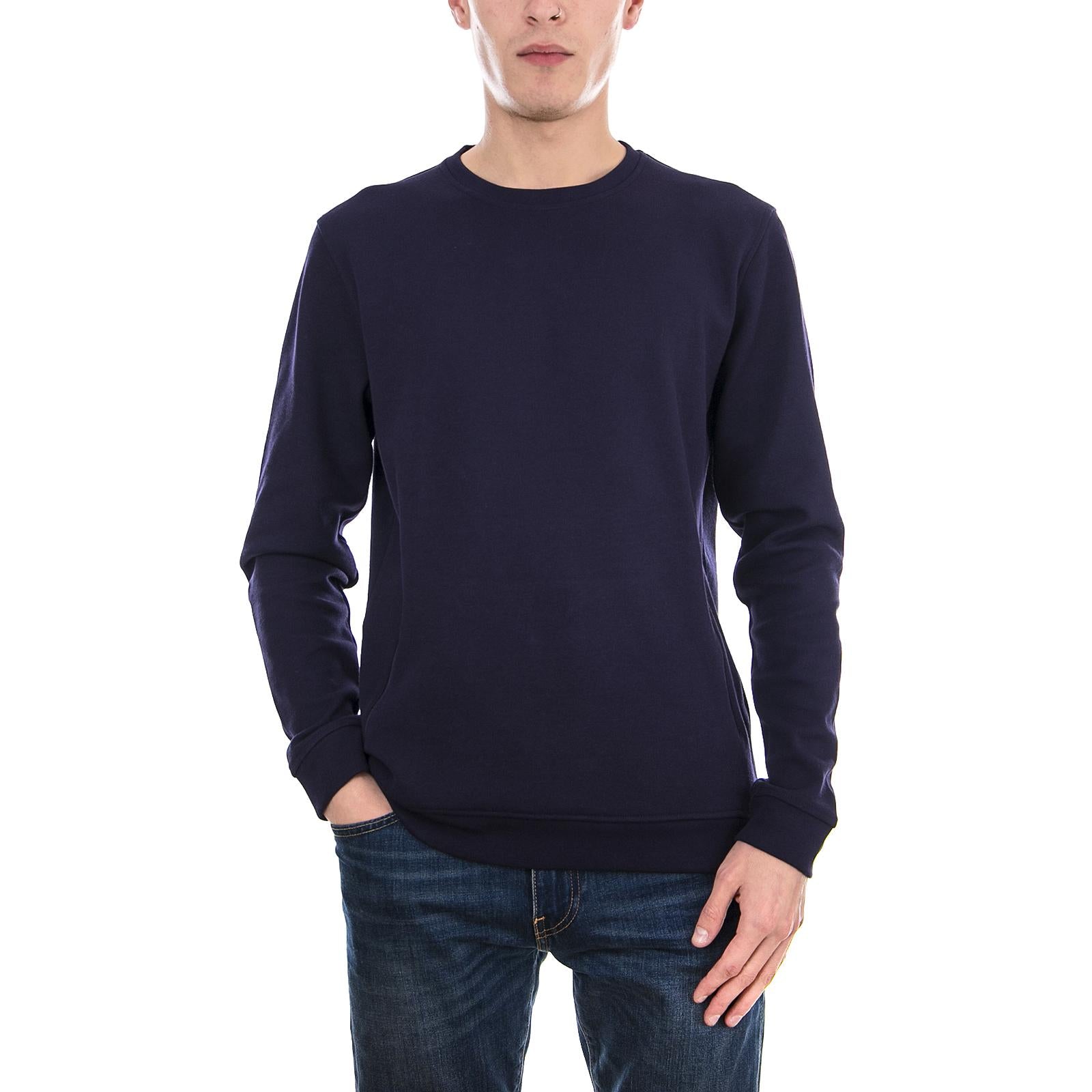 Nicolaj Ls T-Shirt - Navy Blazer - Maglietta Maniche Lunghe Uomo Blu 162422081-687  MINIMUM 