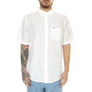 SS 1 Pocket Shirt Worn White - Camicia Maniche Corte Uomo Bianca 112352187  WRANGLER 