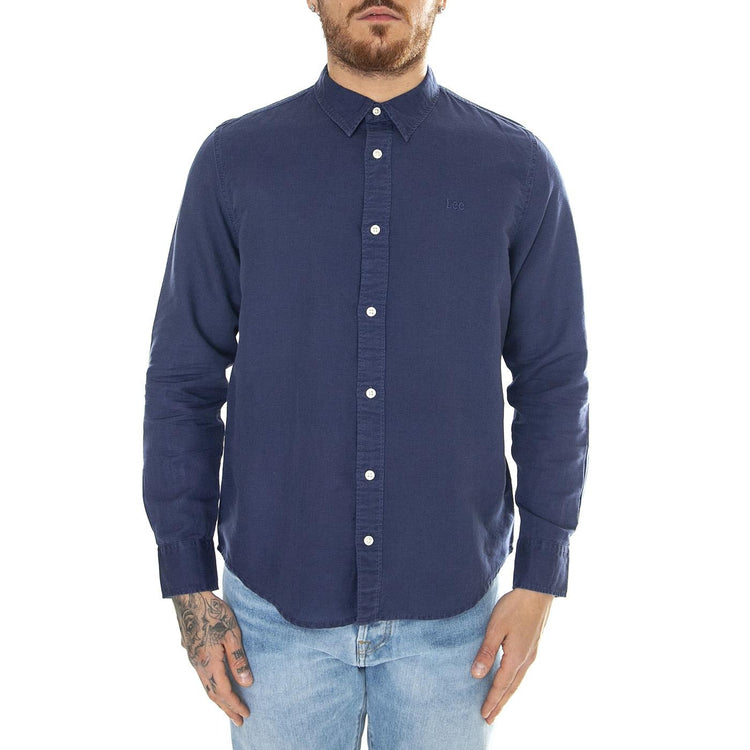 Patch Shirt Medieval Blue - Camicia Uomo Blu 112349964  LEE 