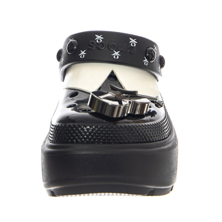 Wednesday Stomp Clog Black - Sandali Donna Neri CR.210214-BLK  CROCS 