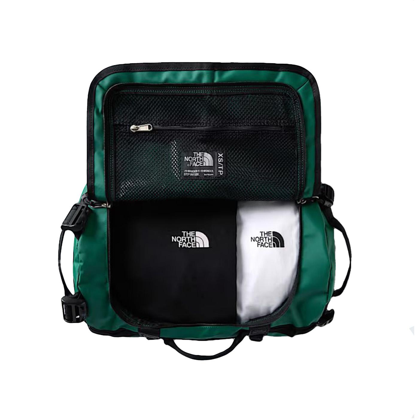 Base Camp Duffel XS Evergreen/TNF Black - Borsone da Viaggio Verde NF0A52SS S9W1 THE NORTH FACE 
