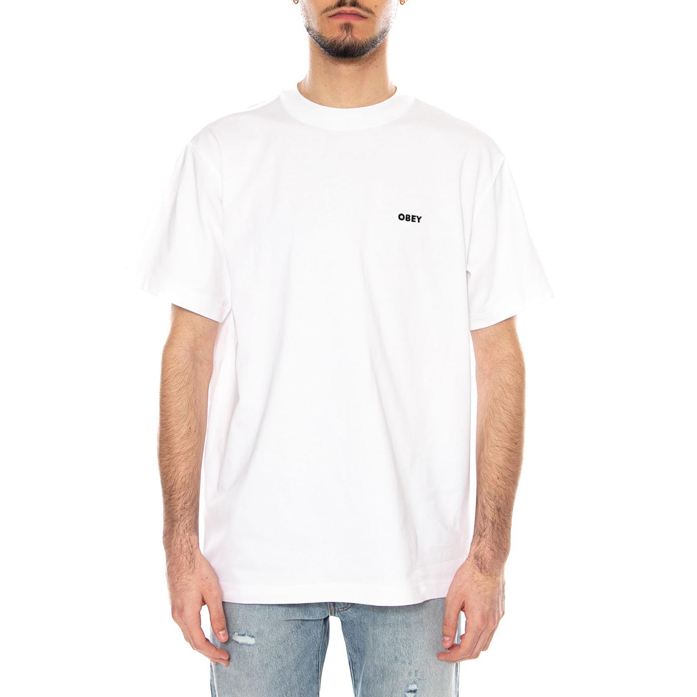 Established Works Bold Tee SS White - Maglietta Girocollo Uomo Bianca 131080365 WHT OBEY 