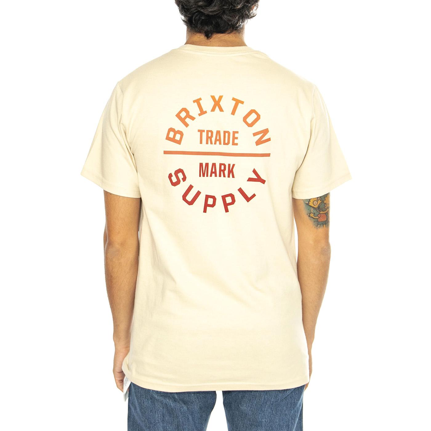 Oath V SS STT Cream / Paradise Gradient - Maglietta Girocollo Uomo Beige 16410-CRMPG  BRIXTON 