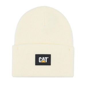 Cat Label Cuff Beanie Cream - Cappellino a Cuffia Bianco 1090026-11-0103  CAT 