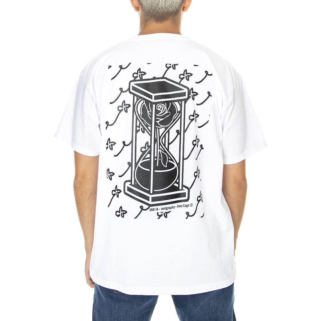 Time Erk14 Serigraphy Serie 01 - Maglietta Girocollo Uomo Bianca TIMEKEY-ERK14  LONDON STORE 