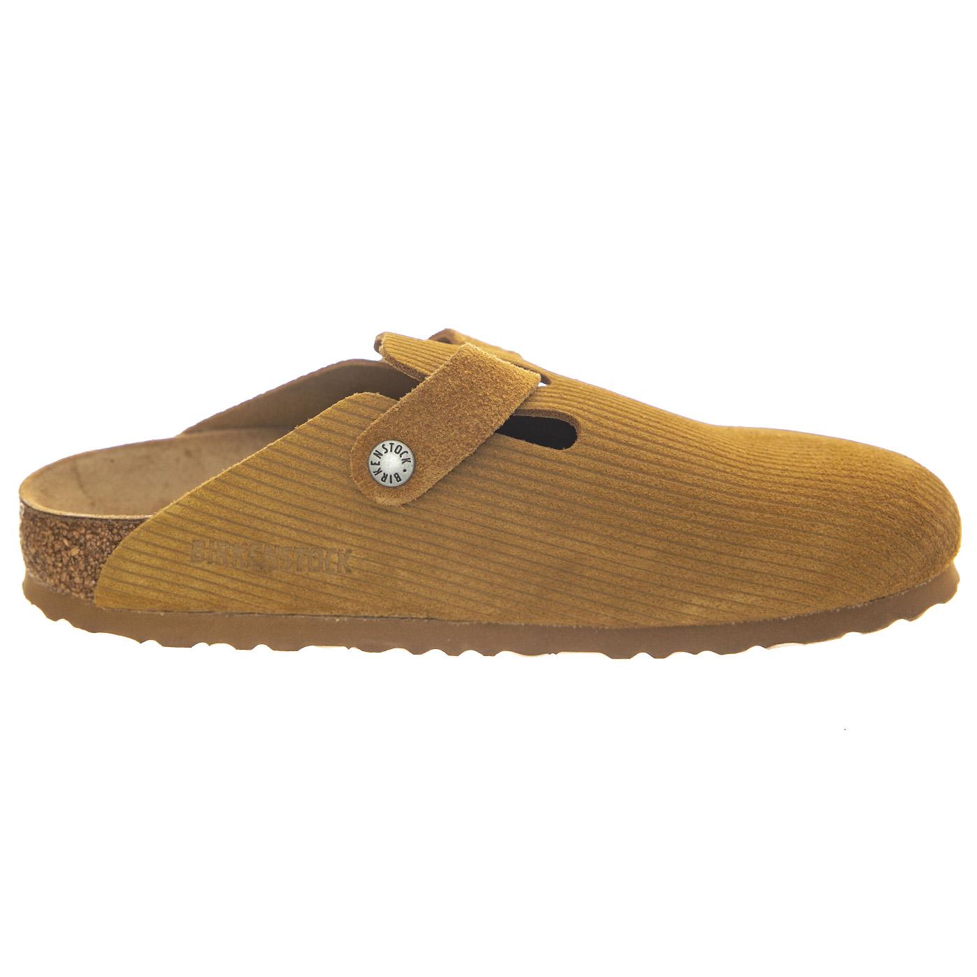 Boston Corduroy Cork Brown, Suede Leather - Sandali Donna Marroni 1025668  BIRKENSTOCK 