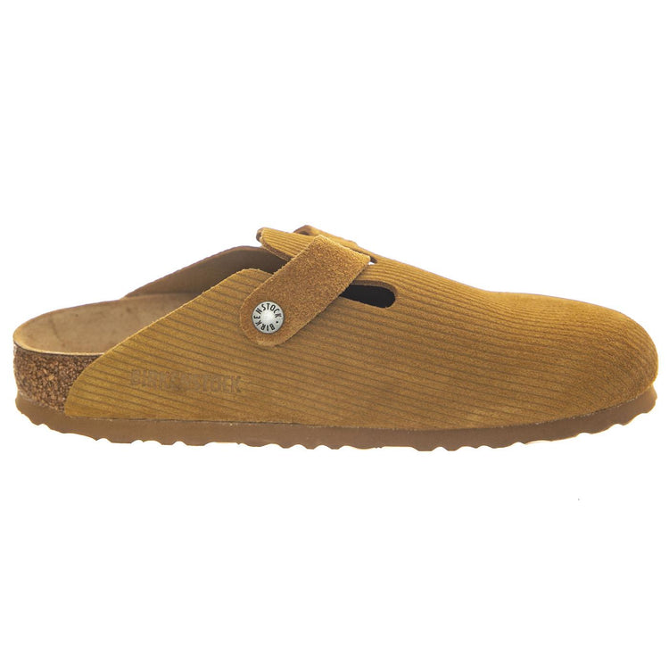 Boston Corduroy Cork Brown, Suede Leather - Sandali Donna Marroni 1025668  BIRKENSTOCK 