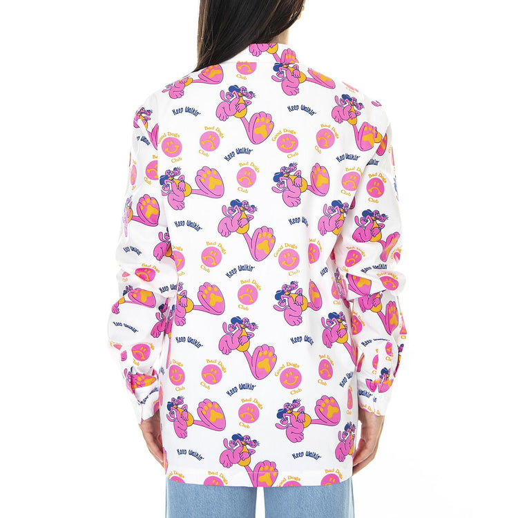  LOM10039PET-WHITE/PINK  LAZY OAF 