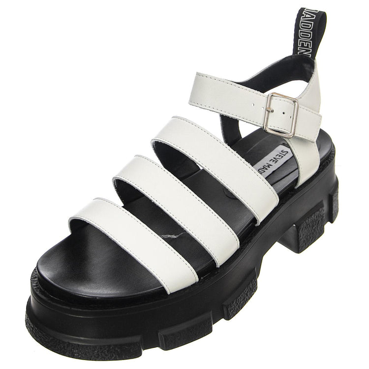 Pioneer White Leat - Sandali Donna Bianchi / Neri SMSPIONEER-WHI  STEVE MADDEN 