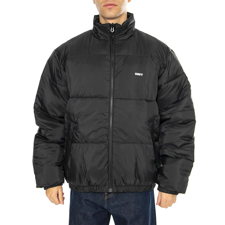 Benny Puffer Jacket Black Multi - Giacca Uomo Nera 121800507-BKM  OBEY 