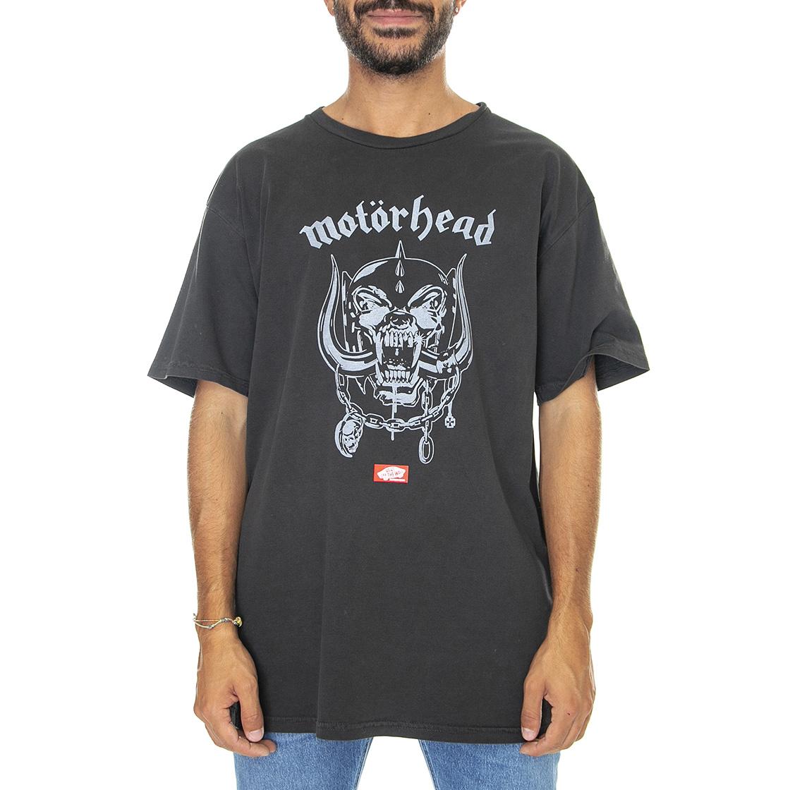 Vans Warpig SS Moto Black - Maglietta Girocollo Uomo Nera VN0006X1BLK1  VANS 