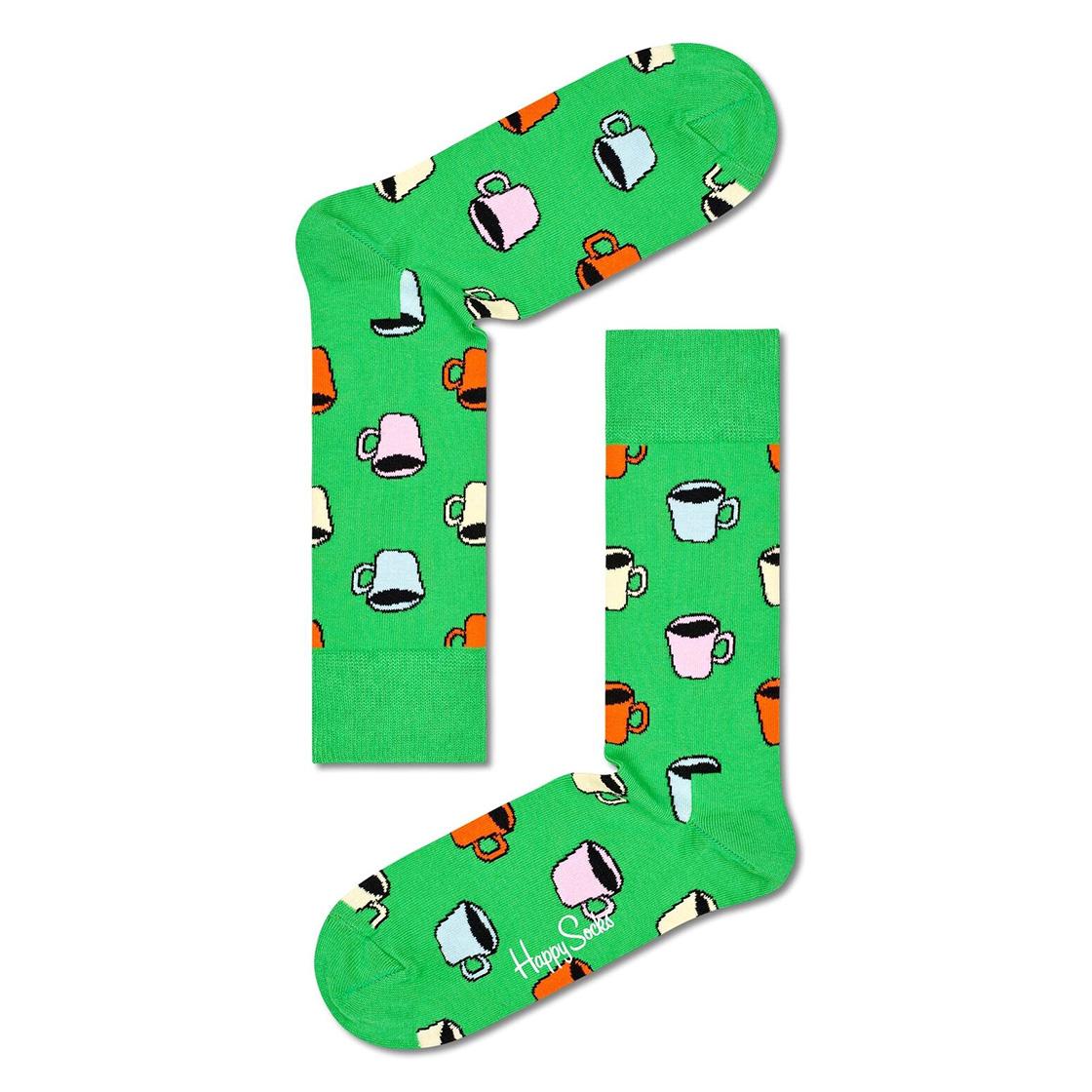 My Cup Of Tea Sock 7303 - Calzini Verdi / Multicolore MCT01-7303  HAPPY SOCKS 