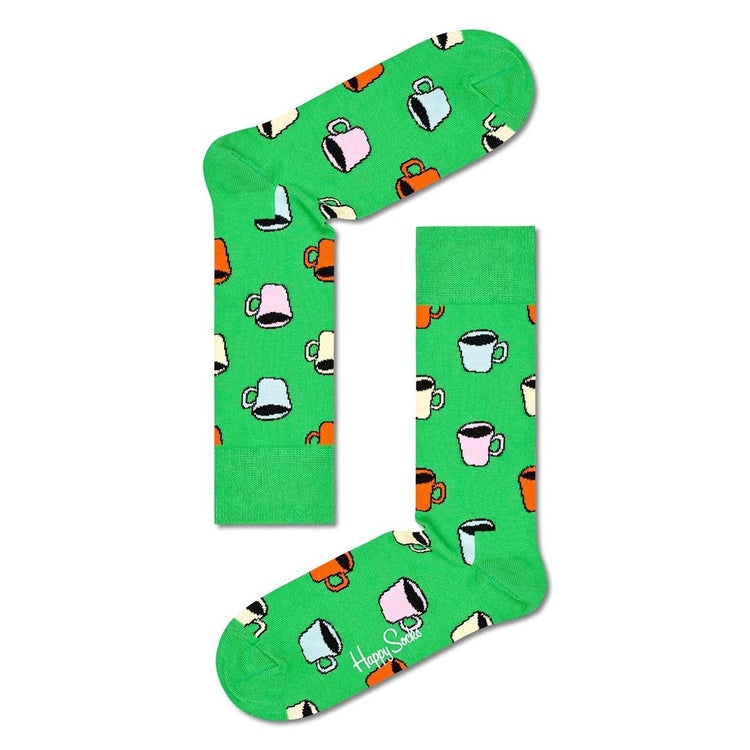 My Cup Of Tea Sock 7303 - Calzini Verdi / Multicolore MCT01-7303  HAPPY SOCKS 
