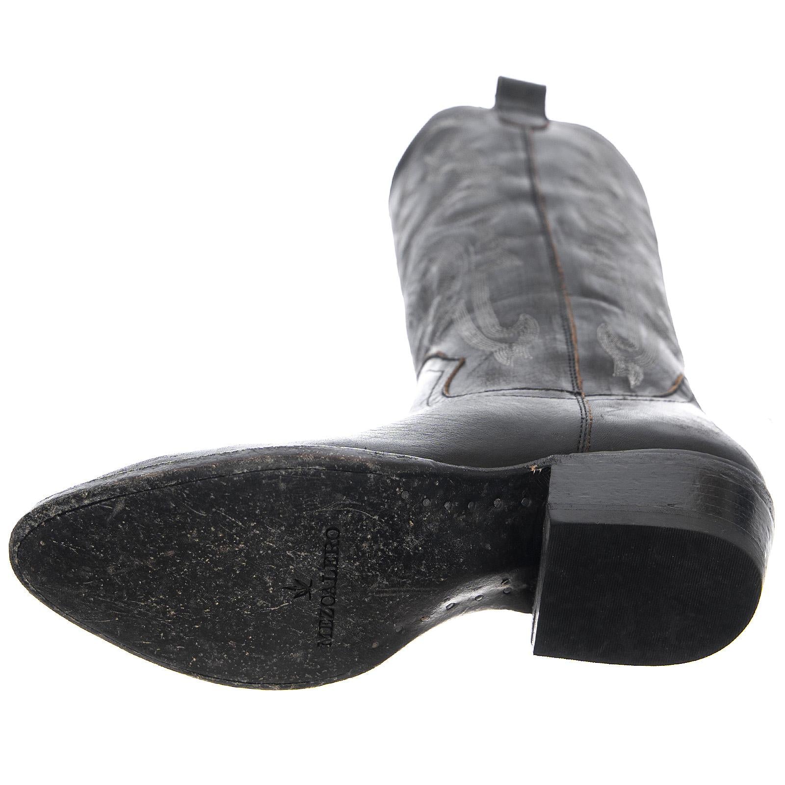 Macarena Boots - Taupo Moka / Stone Moka - Stivali Profilo Medio Donna Neri MZSMACARENA-004  MEZCALERO 