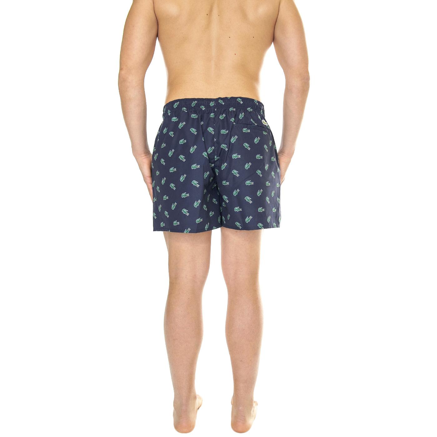 Short Bagno QRN Blue - Costume da Bagno Uomo Blu MH7188-QRN  LACOSTE 
