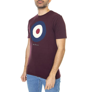 Target Tee Wine - Maglietta Girocollo Uomo Bordeaux 65093-580  BEN SHERMAN 