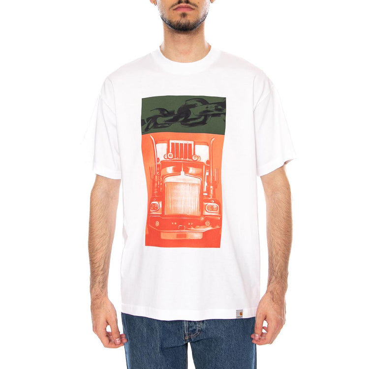 S/S SEAN HAMILTON 01 T-SHIRT WHITE - Maglietta Girocollo Uomo Bianca I036268 02XX CARHARTT WIP 