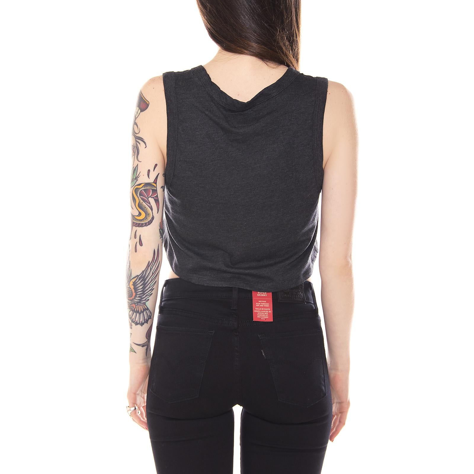 ROSECRANS TANK BLACK HEATHER 214389-BLACK HEATHER  STUSSY 