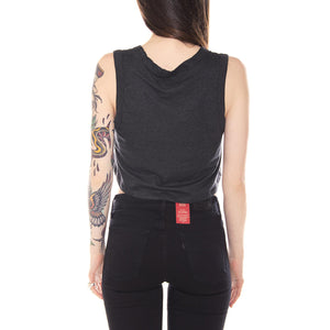ROSECRANS TANK BLACK HEATHER 214389-BLACK HEATHER  STUSSY 