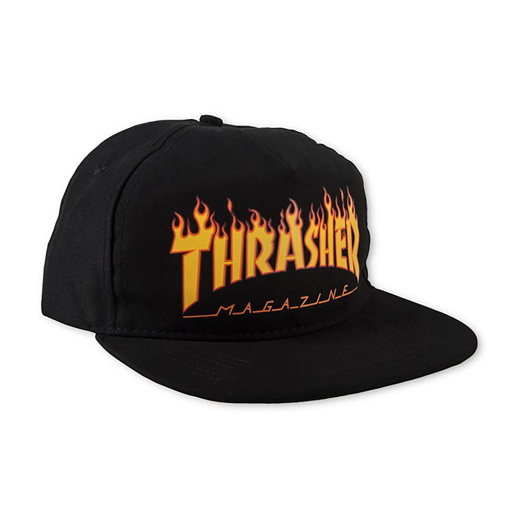 FLAME SNAPBACK BLACK 3131333 BLK  THRASHER 