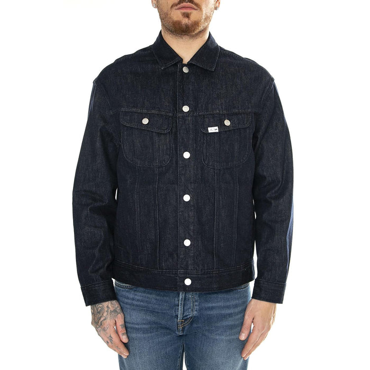 JMB Rider Jacket Inside Art Rinse Blue - Giacca Denim Jeans Uomo Blu 112359247  LEE 