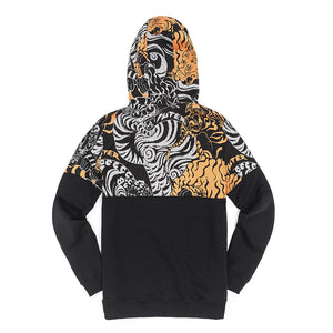 ASIAN RUNNER ZIP HOODIE Black 18SISZ75-BLACK  IUTER 