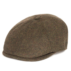 Claymore Bakerboy Olive Twill - Cappello a Coppola Verde MHA0708-OL51-FW23  BARBOUR 
