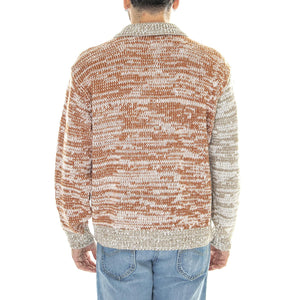 Carter Sweater Polo Brown Multi - Maglione Girocollo Uomo Multicolore 151000075-BRN  OBEY 