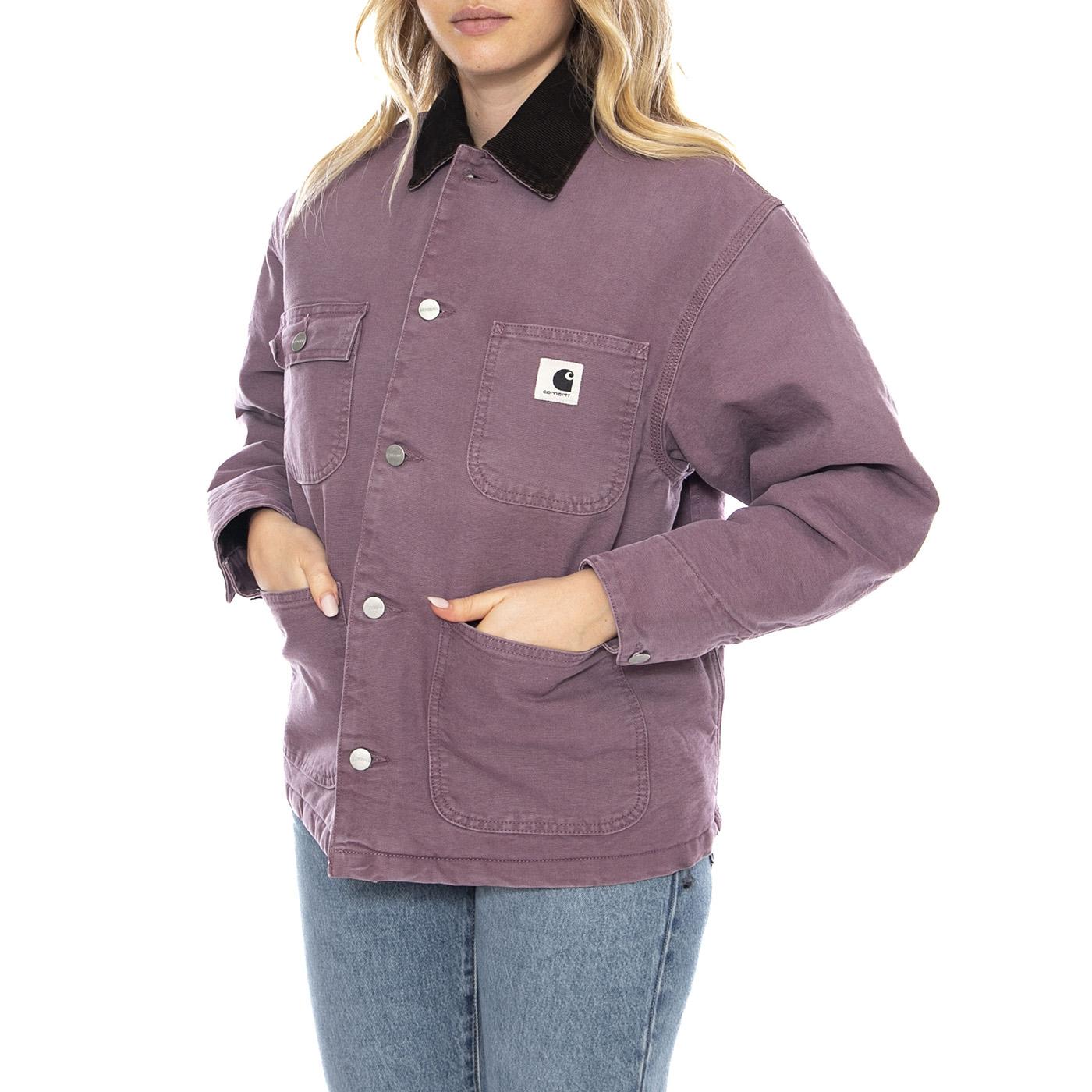 W Carhartt OG Michigan Coat - Phlox / Tobacco - Cappotto Donna I035671_3A8_4O . CARHARTT WIP 