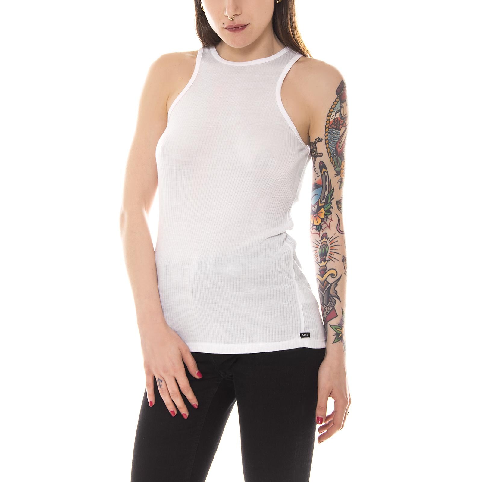 BRANDO TANK WHITE 265700000-WHT  OBEY 