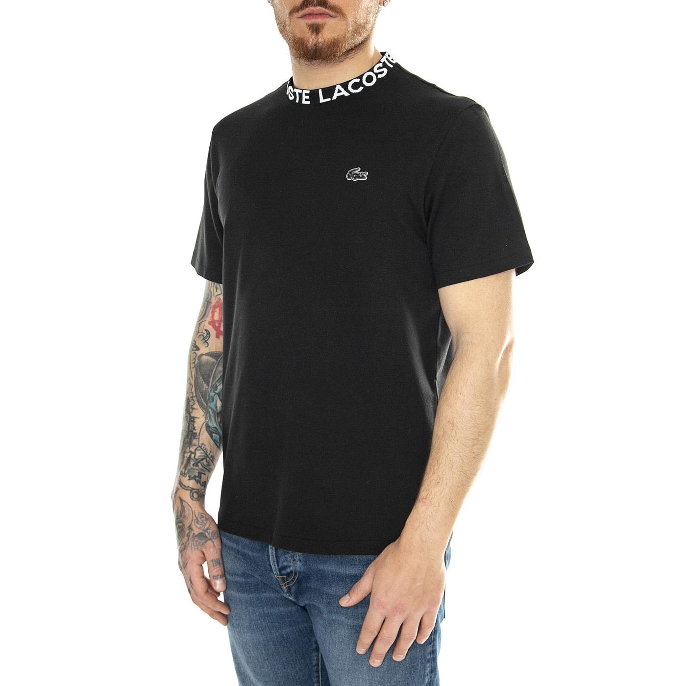 T-Shirt 031 - Maglietta Girocollo Uomo Nera TH7488-031  LACOSTE 