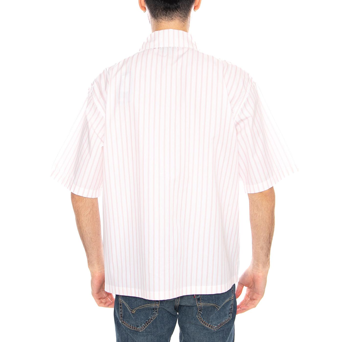 Venedocia Stripe Shirt White Stripe - Camicia Maniche Corte Uomo Bianca DK0A88GU 0WH DICKIES 