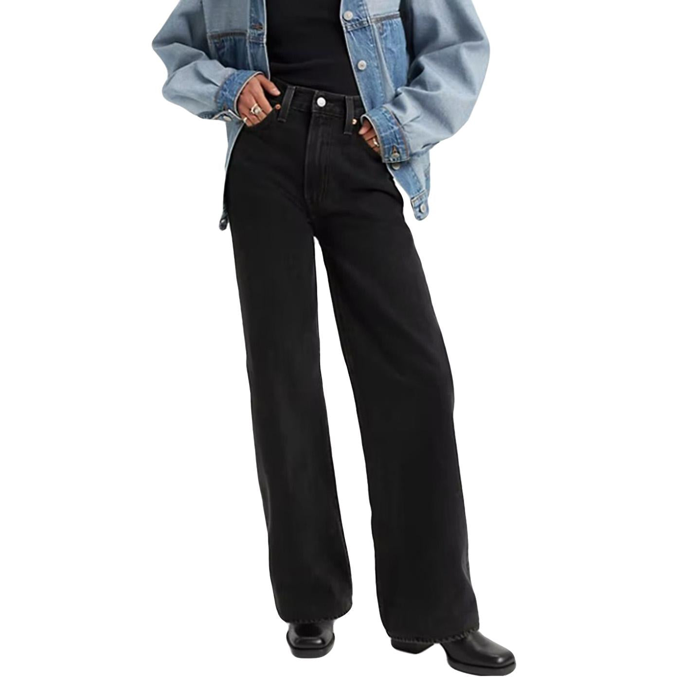 Ribcage Wide Leg H223 Blacks - Pantaloni Donna Neri A6081 0001 LEVIS 