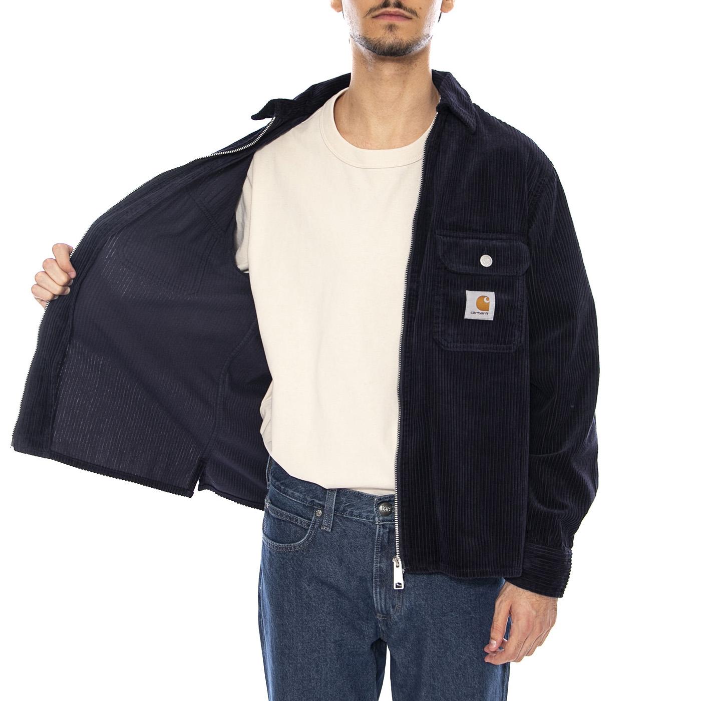 Reynold Shirt Jac Dark Navy - Giacca Uomo Blu Navy I036049.1C02 . CARHARTT WIP 