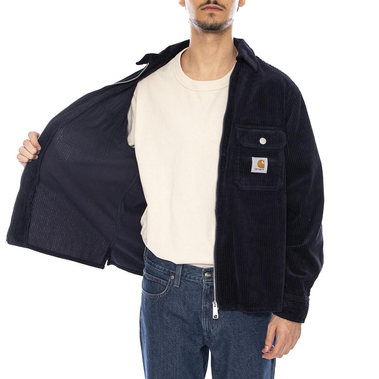 Reynold Shirt Jac Dark Navy - Giacca Uomo Blu Navy I036049.1C02 . CARHARTT WIP 