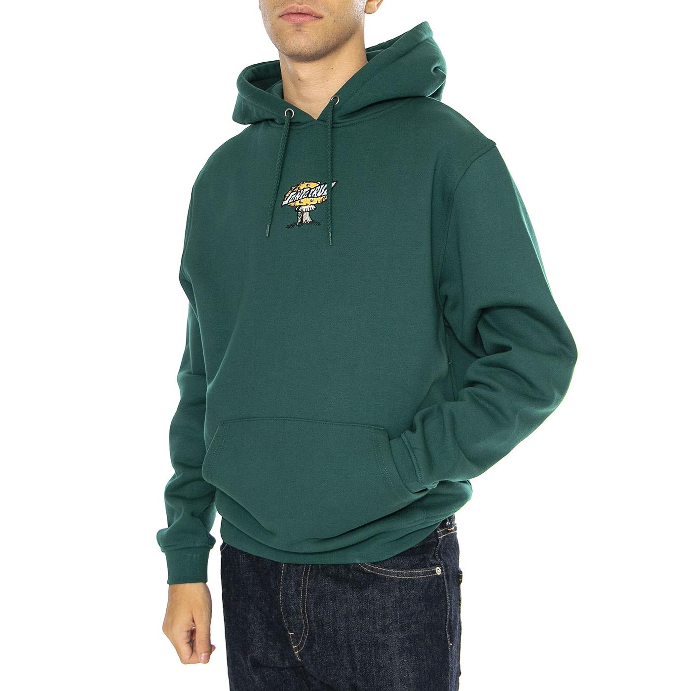 Winkowski Alien Creep Rainforest - Felpa con Cappuccio Uomo Verde SCA-HDY-6427  SANTA CRUZ 