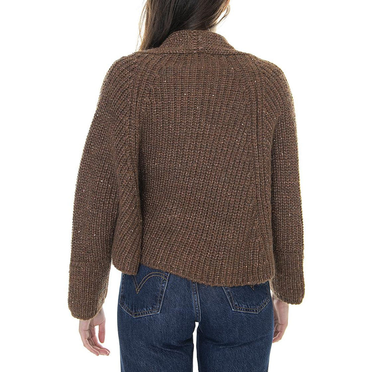 021SD53059 - Cardigan Donna Marrone / Ruggine 021SD53059 -S2401 . ALESSIA SANTI 