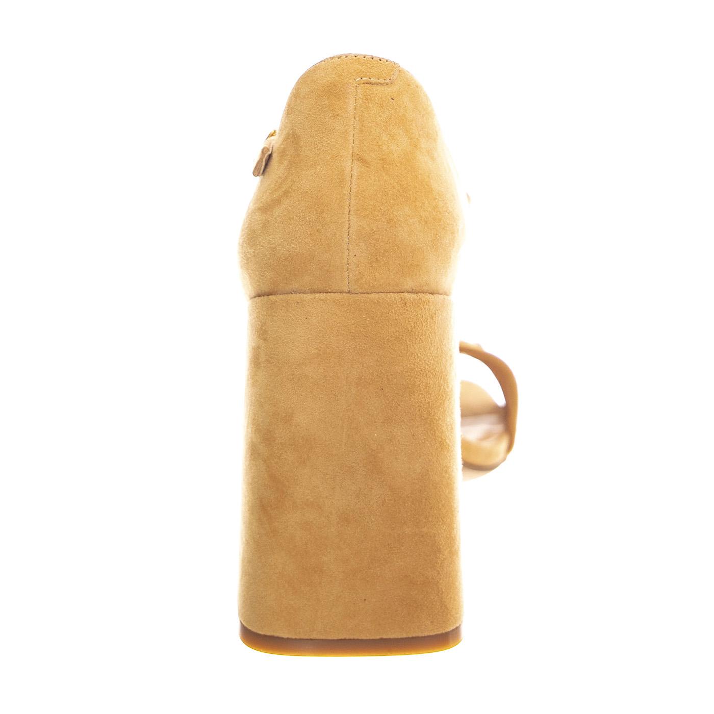 Pop-Star-B Natural Gold Suede - Sandali Donna Beige JCSJCD-176-2-06-NATG  JEFFREY CAMPBELL 