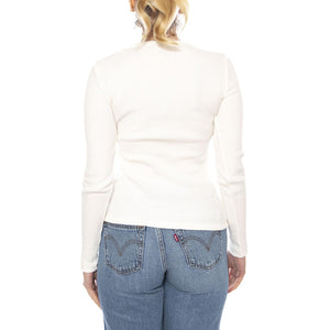 Dry Goods Henley Waffle - Gardenia - Maglietta Maniche Lunghe Donna Bianca 003PY 0000 LEVIS 